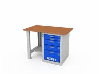 Верстак однотумбовый WOKER PRO 1005.1200