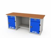 Верстак двухтумбовый WOKER PRO 2202.2000
