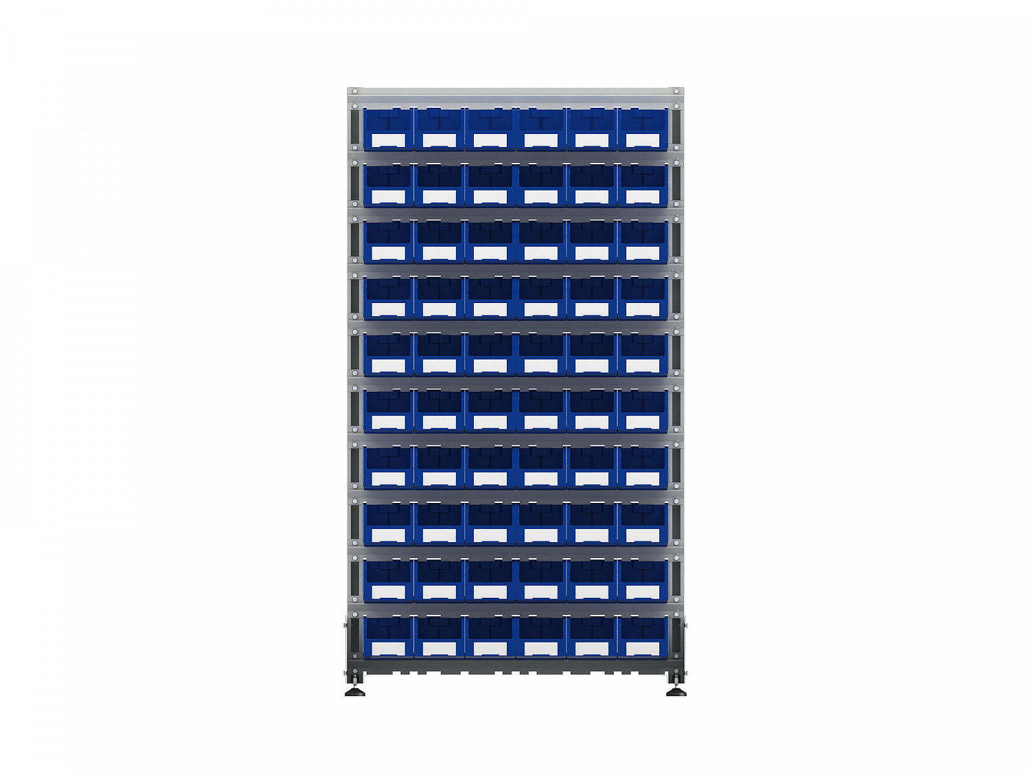 Стеллаж для пластиковых лотков SORTEX двухсторонний 1800x1000x800.02